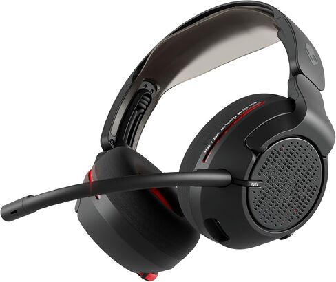 Skullcandy Crusher PLYR 720 Wireless Gaming Headset, Ultimate Immersion and Comfort, THX Spatial Audio and Multi-Sensory Bass, Removable Mic, PC, PlayStation, Nintendo, Multi-Platform - Digi-Black in Kuwait