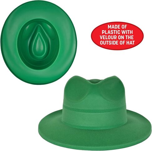 Beistle Green Velour Fedora Hats – 5 Pack, Soft Touch Plastic Fedoras, St. Patrick’s Day Irish Costume Accessories, Classic Gangster Style Party Headwear, Photo Booth Props for Holiday Event Outfits in Kuwait