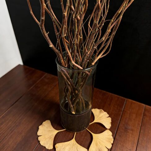 15 Pcs Curly Willow Branches, 17" Dried Brown Willow Twigs for Vase Home Decor in Saudi Arabia