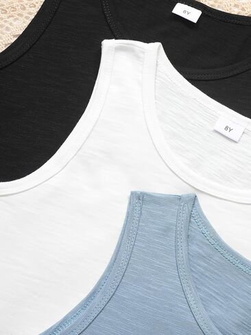 Boys Sleeveless Tank Tops 3 Pack Cotton Athletic Undershirts Casual Vests for Play & Sports in Kuwait