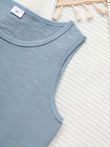 Boys Sleeveless Tank Tops 3 Pack Cotton Athletic Undershirts Casual Vests for Play & Sports in Kuwait