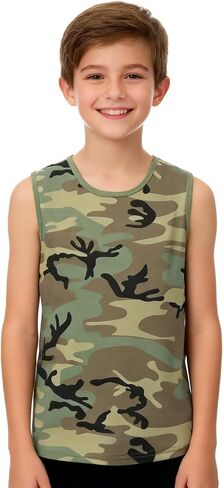 Kids Tank Tops, Breathable Summer for Active Boys Sleeveless Shirts, Youth Tagless Soft Athletic Undershirts in Kuwait