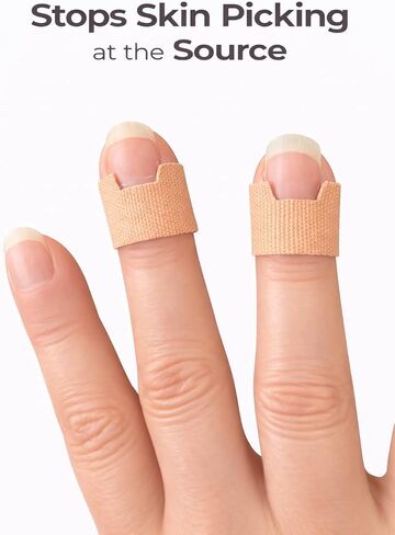 CalmCovers Dermatillomania Skin Picking Prevention Tape, Cuticle Protection Tape, Helps Reduce BFRBs Skin Picking, 3 Sizes Custom Fit, Kinesiology Fabric, 60 Count in Saudi Arabia