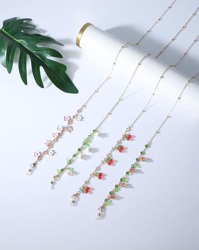 سلسلة النظارات للنساء، حامل النظارات الشمسية حول الرقبة، حزام تثبيت النظارات الساحرة لعيد الميلاد in Kuwait