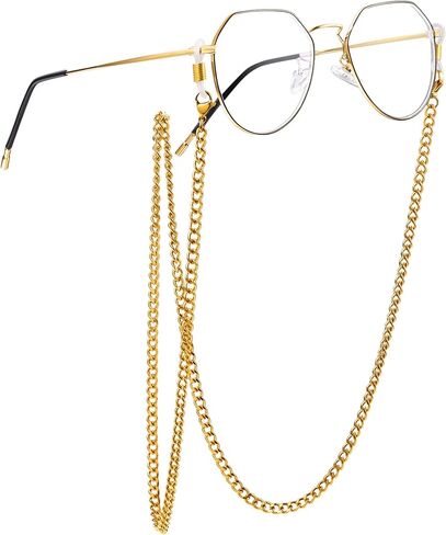 ChainsPro Glasses Chain, Durable and Sturdy Eyeglass Holders Around Neck, Gold/Silver/Black Eyeglasses Chain for Women in Saudi Arabia