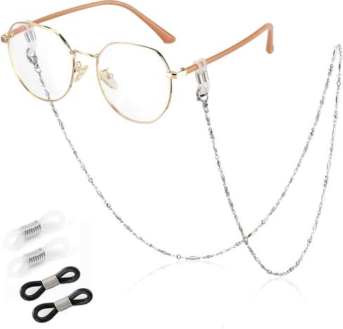 KENDANY Eyeglass Chain Stainless Steel Handmade Necklace for Reading Glasses Sunglass Beaded Chains for Women in Saudi Arabia