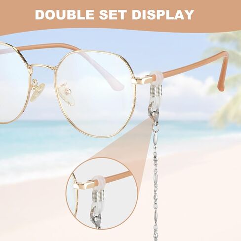 KENDANY Eyeglass Chain Stainless Steel Handmade Necklace for Reading Glasses Sunglass Beaded Chains for Women in Saudi Arabia