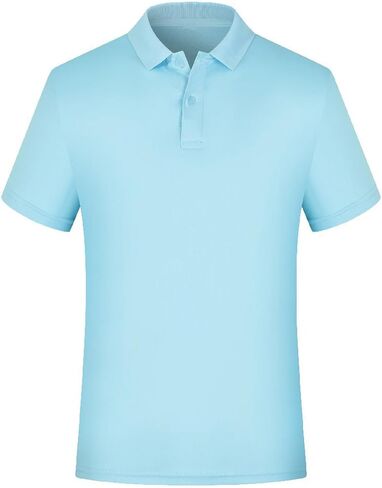 Boy's Short Sleeve Golf Shirts Active Casual Performance Shirt Collared Button Up Summer Stylish School T-Shirt in Kuwait