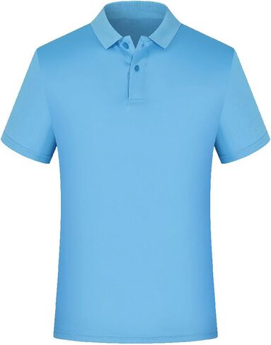 Boy's Short Sleeve Golf Shirts Active Casual Performance Shirt Collared Button Up Summer Stylish School T-Shirt in Kuwait