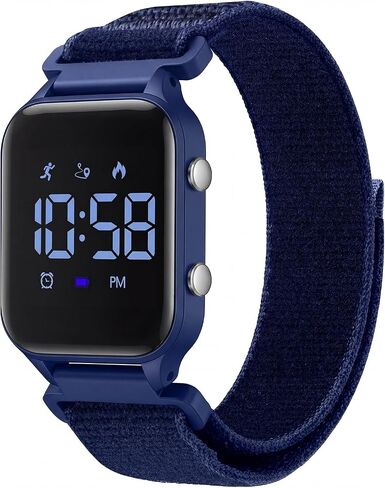 L LAVAREDO Kids Digital Watches for Boys Girls,Sport Watch with Pedometer Stopwatch Vibration Alarm Nylon Band for Ages 5-13,No App Fitness Tracker Watch for Kids Teens Birthday Gifts in Kuwait