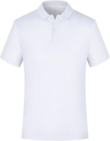 Boy's Short Sleeve Golf Shirts Active Casual Performance Shirt Collared Button Up Summer Stylish School T-Shirt in Kuwait