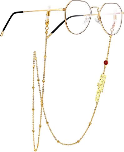 ChainsPro Glasses Chain, Durable and Sturdy Eyeglass Holders Around Neck, Gold/Silver/Black Eyeglasses Chain for Women in Saudi Arabia