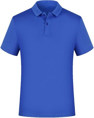 Boy's Short Sleeve Golf Shirts Active Casual Performance Shirt Collared Button Up Summer Stylish School T-Shirt in Kuwait