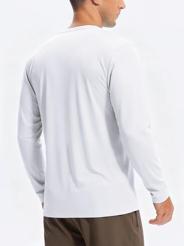 Long Sleeve Shirts for Men UPF 50+ Sun Shirts UV Protection Rash Guard Swim Shirts Fishing Summer Athletic in Kuwait