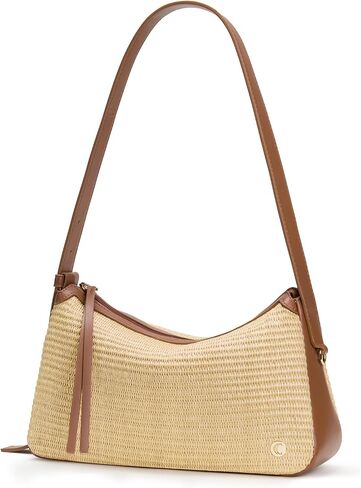 CLUCI Summer Purses for Women, Cute Straw Bag, Beach Shoulder Bag, Woven Handbags with Adjustable Wide Shoulder Strap in Kuwait