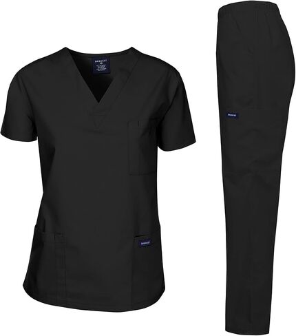 Dagacci Medical Uniform® Bundle Scrub Set XL (Top & Pants) + Matching Surgical Hat – Complete Medical Uniform Kit in Kuwait