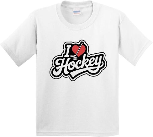 inktastic I Love Hockey Youth T-Shirt in Kuwait
