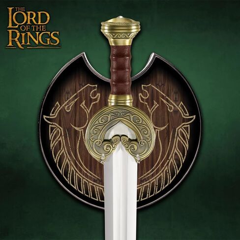 المتحدة لأدوات المائدة سيد الخواتم سيف الملك ثيودن | نسخة طبق الأصل من Herugrim LOTR مرخصة رسميًا وقابلة للتحصيل | لوحة العرض متضمنة | شفرة من الفولاذ المقاوم للصدأ مقاس 27.5 بوصة in Kuwait