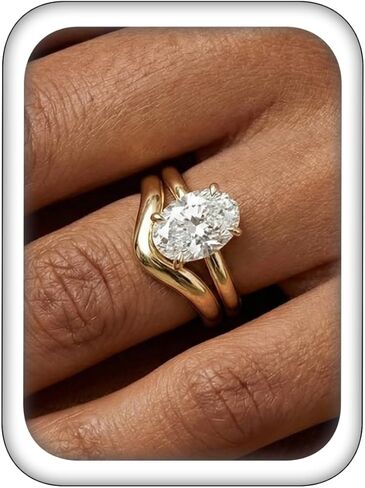 14K Gold Plated Stackable Rings for Women, Non Tarnish Cubic Zirconia Wedding Bands, Dainty Engagement & Promise Rings, Sizes 5-11 in Saudi Arabia