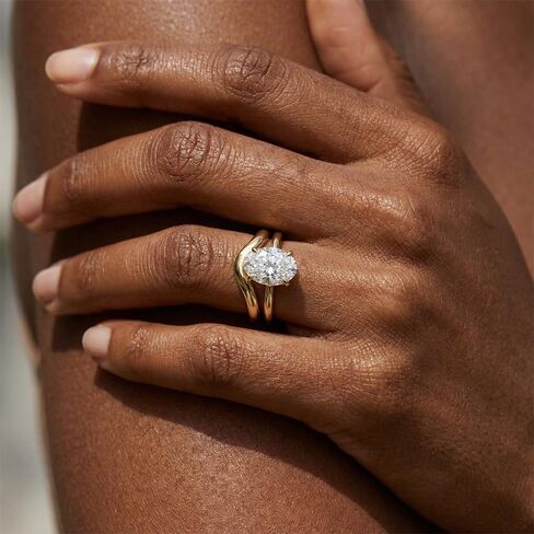 14K Gold Plated Stackable Rings for Women, Non Tarnish Cubic Zirconia Wedding Bands, Dainty Engagement & Promise Rings, Sizes 5-11 in Saudi Arabia