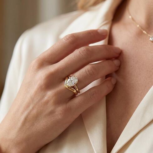 14K Gold Plated Stackable Rings for Women, Non Tarnish Cubic Zirconia Wedding Bands, Dainty Engagement & Promise Rings, Sizes 5-11 in Saudi Arabia