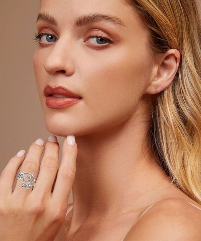 GAUEIOUR Celtic Trinity Ring, Witch Return-Knot Original Celtic Open Adjustable Promise Protection Ring, Fashion Timeless Symbolism Witch Knot Irish Jewelry for Daily Party Wedding in Saudi Arabia