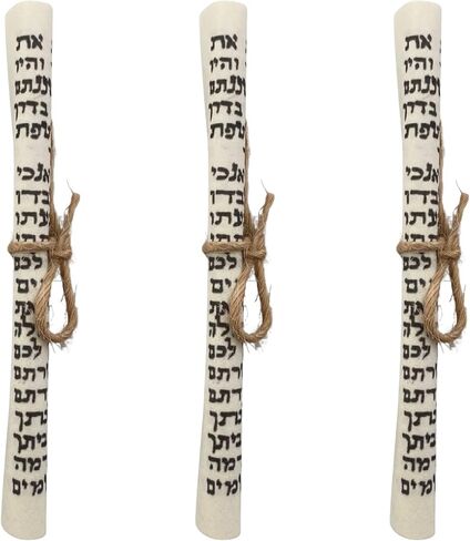 Tamara Baskin Art Glass 3 Pack Pre-Rolled, Non Kosher Mezuzah Scrolls, Handmade in the USA (2.9″ (7.5 cm)) in Saudi Arabia