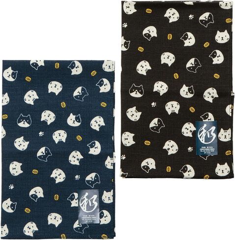 Japanese Pattern Handkerchiefs, Made in Japan, 2 Pack, 3 Pack, Large 21x21 inch, Lightweight, Absorbent, Gift Set, in Saudi Arabia