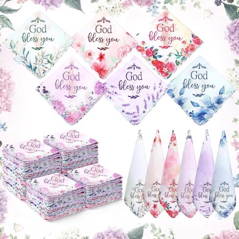 HunnmingRe Christian Handkerchief for Women Inspirational Gifts Bulk Inspirational Religious Bible Verse Handkerchief in Kuwait