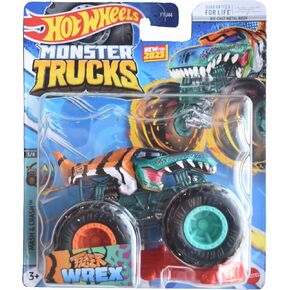 Hot Wheels Monster Trucks Tiger Wrex, Mash & Crash 3/4 Connect and Crash Car