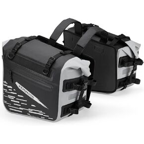 KEMIMOTO Motorcycle Saddlebags Waterproof 70L Dirt Bike Saddle Bags Side Bag Compatible With Adventure Touring Street Bike Dual Sport Bike