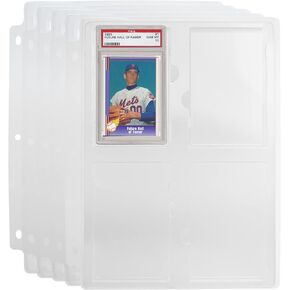 Simply Genius (5 Pack Collectible Cards Storage Tray Holder for PRO Card Sleeves, Graded Sports Cards Slabs, for 3 Ring Binder, Graded by PSA in Kuwait