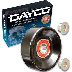 Sixity Auto - Dayco Smooth Drive Belt Idler Pulley compatible with Jeep Cherokee 2.5L 4.0L L4 L6 1987-2001