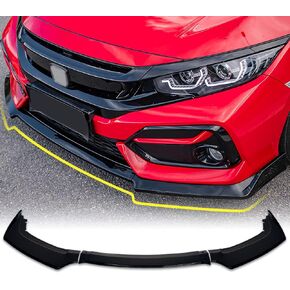 ARCHAIC Front Spoiler for Honda Civic 2016-2022, Bumper Lip Chin Spoiler for Civic Hatchback/Sedan/Coupe/Type R FK7 FK8 Si, Front Splitter (Carbon Fiber Print)