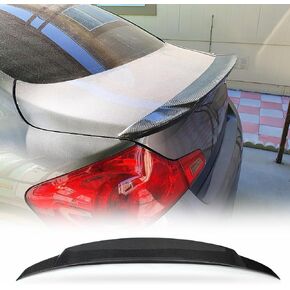 Carbon Fiber Trunk Spoiler for Infiniti Sedan G25 2011-2012 G37 2009-2013 Black Rear Roof Spoiler Wing Lip Factory Outlet (Carbon Fiber Black)