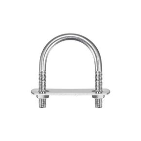 uxcell Round U-Bolts, 3 Sets 44mm(1.73") Inner Width 69mm Length M8 304 Stainless Steel U Clamp Bolt with Nuts and Plates, for Boat Trailer