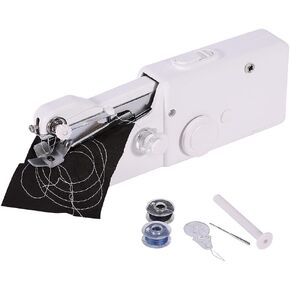 Ejoyous Portable Sewing Machine, Professional Mini Sewing Electric Handheld Quick Stitch Tool Suitable for Beginners DIY Fabric Kids Pet Clothing Curtain