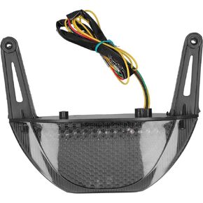 Tbest Motorcycle Tail Lamp, LED Tail Light Assembly Brake Lamp Turn Signal Smoky Lens Fit for CBR600RR 2007 2012