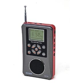 DEGEN DE28 3-in-1 Rechargeable AM FM Short Wave Radio, Radio and Voice Recorder & MP3 Player with Built-in Micro SD TF Card Reader