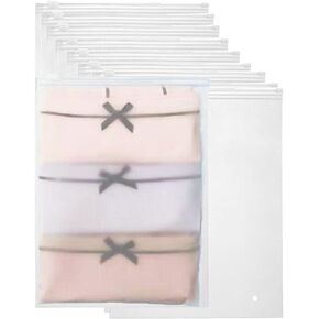 Zipper Storage Bags, Belit 50PCS 7x10 Inch Small Frosted Poly Bags, Clothing Bags for Selling, Frosted Zipper Bag for Packaging Sunglasses, Gloves, Socks, Toys