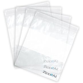 Gallon Zip Top Resealable Plastic Writable Zipper Freezer Food Bags (250), 2 mL