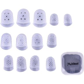 15Pcs Guitar Fingertip, Gel Guitar Finger Guards with 10 Guitar Pick and 1 Plastic Box for Guitar, Ukulele Guitar Finger Picks Finger Picks Finger Guards For Guitar Playing Guitar