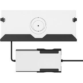 Protective Wall Mount Kit for Starlink Gen 3 Router and Power Supply - Metal Bracket Holder for Starlink V3 Mesh Router Wall Mount with Cable Management Easy to Install