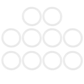 X AUTOHAUX Silicone O-Rings, 34mm OD 27mm ID 3.5mm Width VMQ Seal Gasket for Compressor Valves Pipe Repair, White, Pack of 10