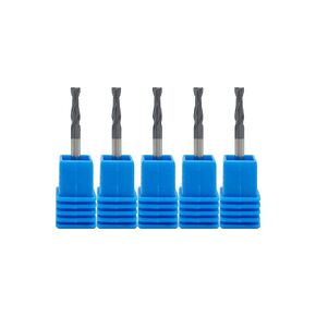 Carbide Square End Mill - 2 Flute - 1/8"2T (10 Piece, 1/8") - for Milling Alloy Steels, Hardened Steel, Metal & More – Mill Bits Sets for DIYers & Professionals