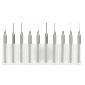 Jiuwu 1/8 Drill Bit Carbide End Mill（0.5mm) End Mill Set Machinist Tools for Engraving Bits CNC PCB Machinery