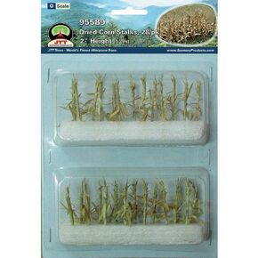 JTT Scenery Dried Corn Stalks 2" Tall 28/Pkg