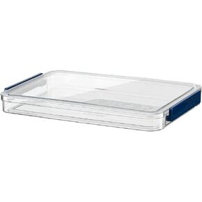 A4 Scrapbook Paper Storage, Photo Storage Box, Plastic File Box (Blue)