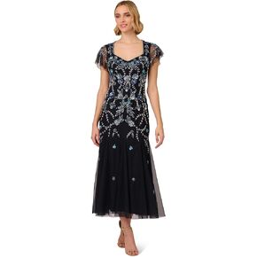 Adrianna Papell Women's Embellished Godet Dress