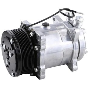 Universal A/C Compressor with PV8 Clutch SD 508 5H14 R134A 12V Serpentine Belt Type